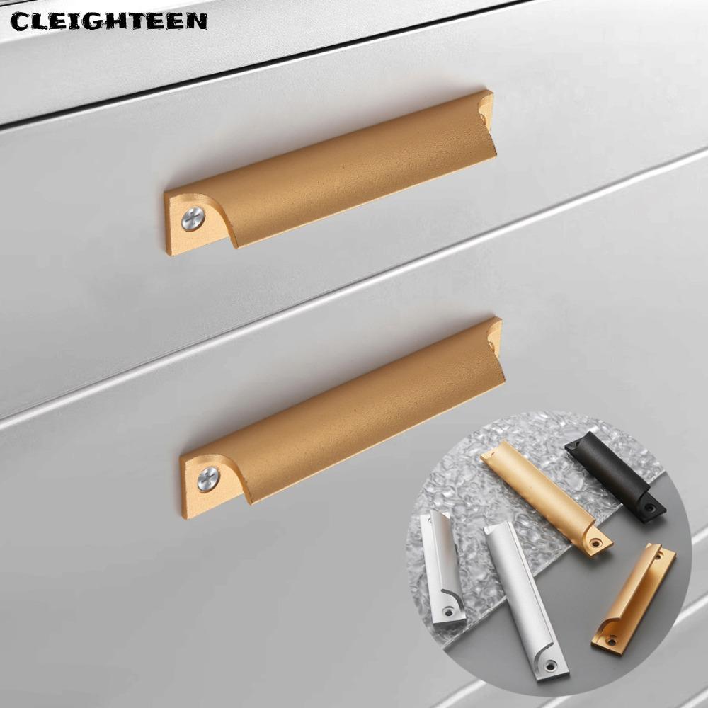 มือจับหน้าต่างบานเปิด CLEIGHTEEN, อลูมิเนียมอัลลอยด์รูเจาะมือจับประตู, ฮาร์ดแวร์มัลติฟังก์ชั่นกดดึงจับประตู