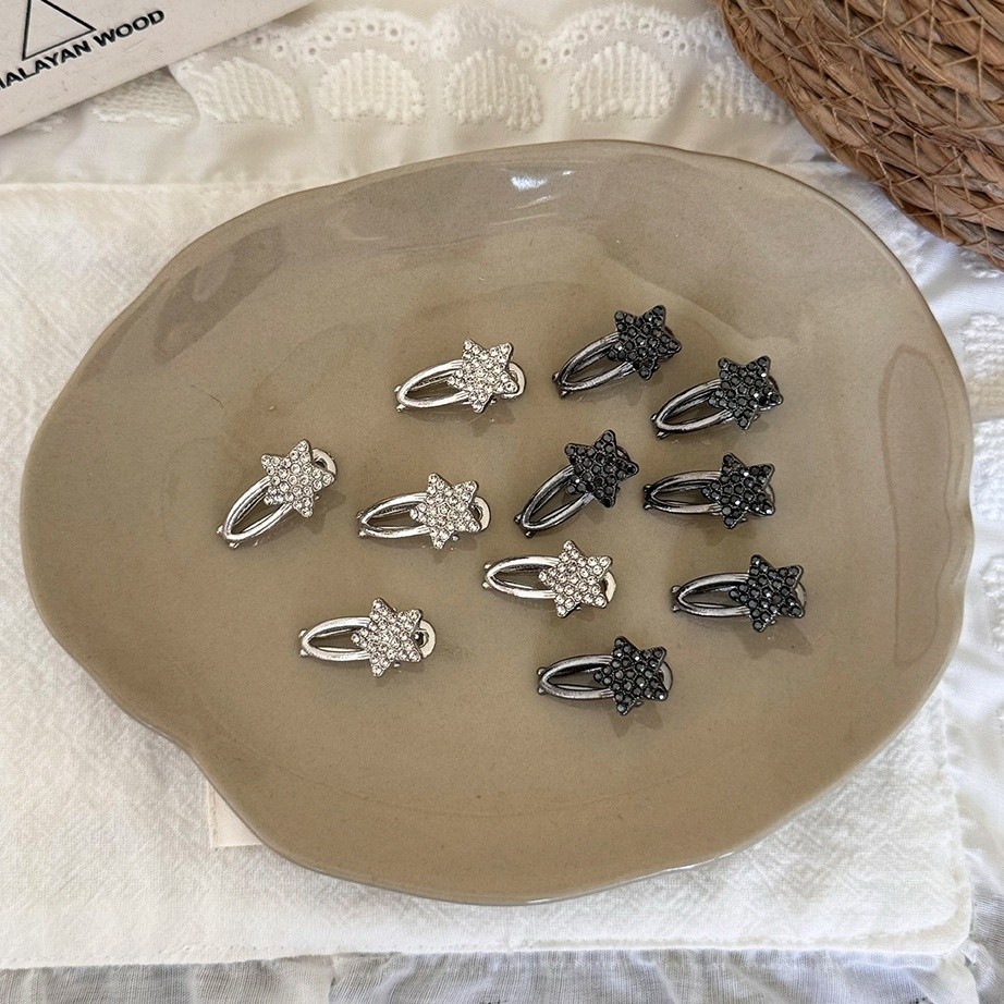 กิ๊บติดผมรูปดาว Rhinestone ประณีตผู้หญิงกิ๊บติดผมขนาดเล็ก