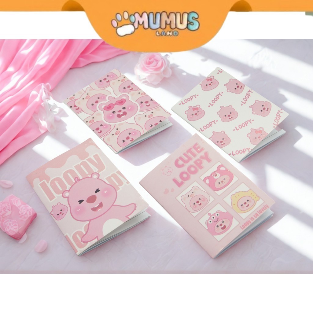 MUMUS A7 Notebook Set (6 ชิ้น) A7 Notebook Mini School Notebook Notes S-NB040