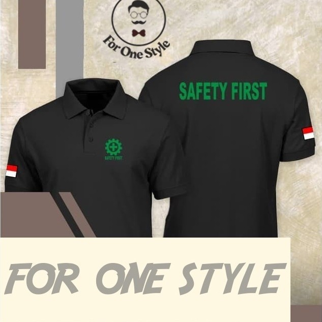เสื้อโปโล Safety First Indonesia Polo Shirt - Safety First Safety Shirt - โปโลแบบกําหนดเองฤดูร้อนผ้า