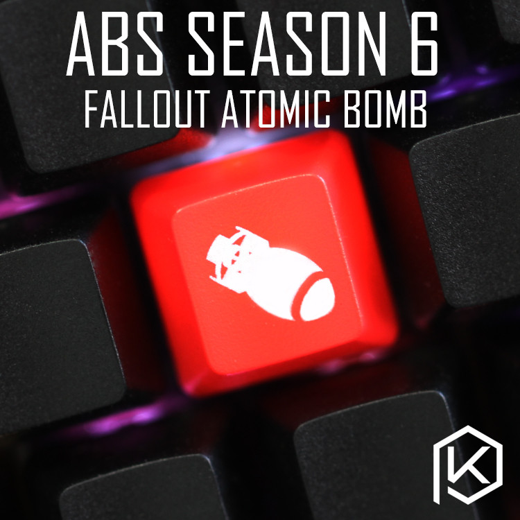 Abs Translucent Unique Keycap esc r4 f Zone Radiation fallout Beep Boy 111 Shelter