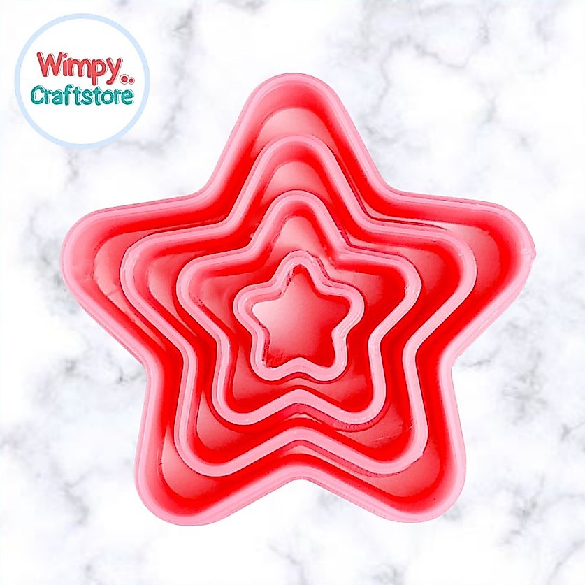 Wimpy Clay Cutter Star B Cookie Cookie Cookie Cutter แม่พิมพ์ฟองดอง