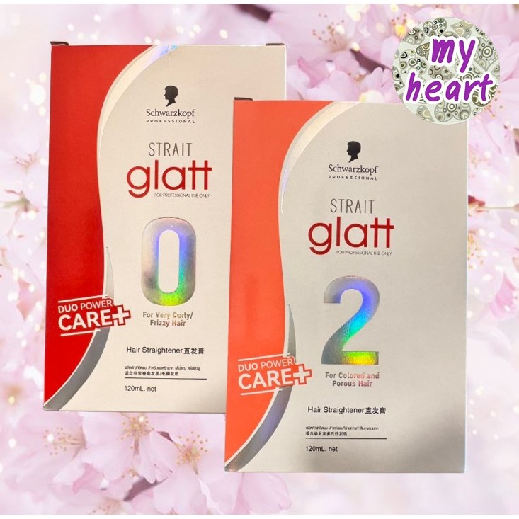 Schwarzkopf Glatt สูตร 0 / สูตร 2 ขนาด 120 ml ผลิตภัณฑ์ยืดผม ชวาร์สคอฟ แกลทท์
