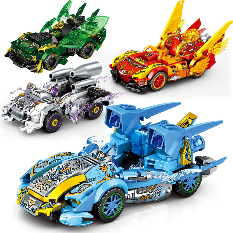 SEMBO Building Blocks ของเล่นเพื่อการศึกษาสําหรับเด็กประกอบรถแข่งรถสปอร์ตรุ่น Boy อนุภาคขนาดเล็กปริศ