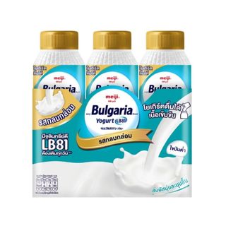 เมจิ บัลแกเรียโยเกิร์ตพร้อมดื่มกลมกล่อม Meiji Bulgaria Drinking Sweetened 150ml. Pack3