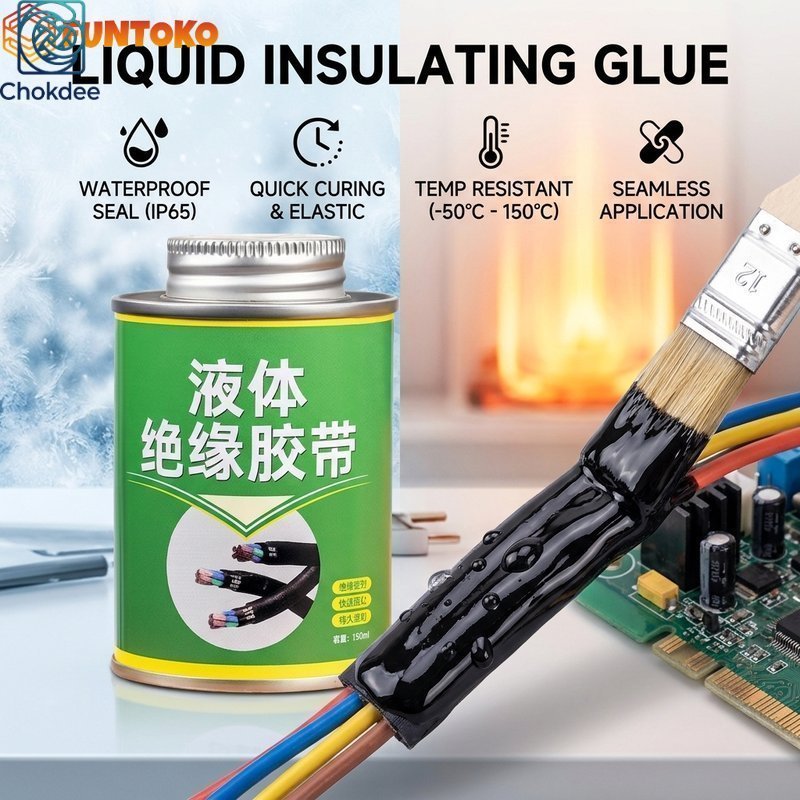 125ml กาวของเหลว เทปซ่อมยางสายไฟสาย กันน้ำ กันไฟ ทนความร้อนสูง ฉนวนไฟฟ้า