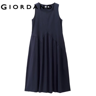 GIORDANO (Online Exclusive) เดรสผู้หญิง Women's Square-neck Dress 13466271