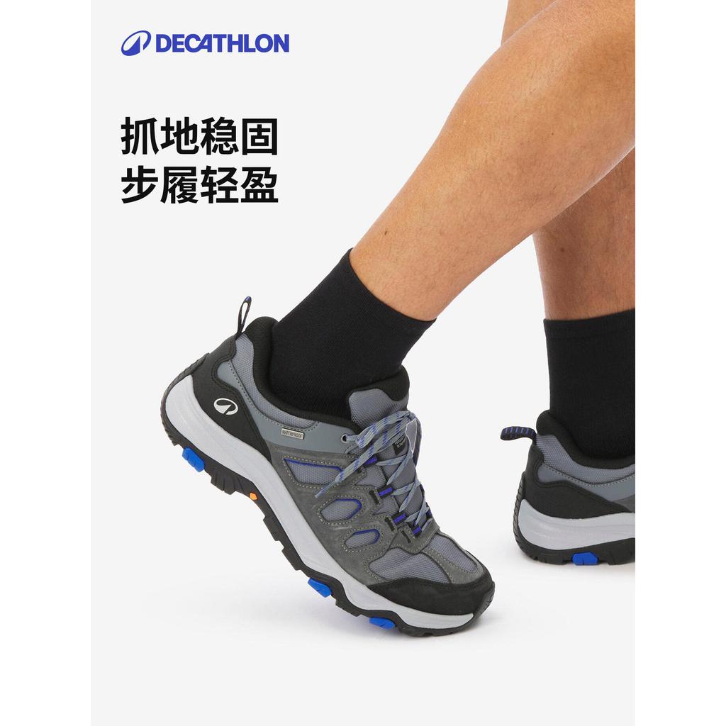 [สต๊อกพร้อมจัดส่งที่รวดเร็ว] Decathlon MH500 Low-Top รองเท้าเดินป่าผู้ชายผู้หญิงคู่กันน้ําน้ําหนักเบ