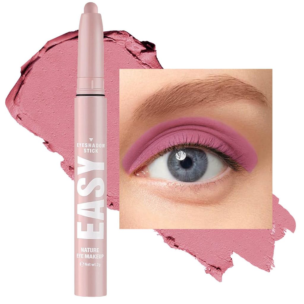 อายแชโดว์สีชมพู Stick Matte Single Eyeshadow Pen High Coloring Anti-Wrinkle Eyeshadow Brightening St