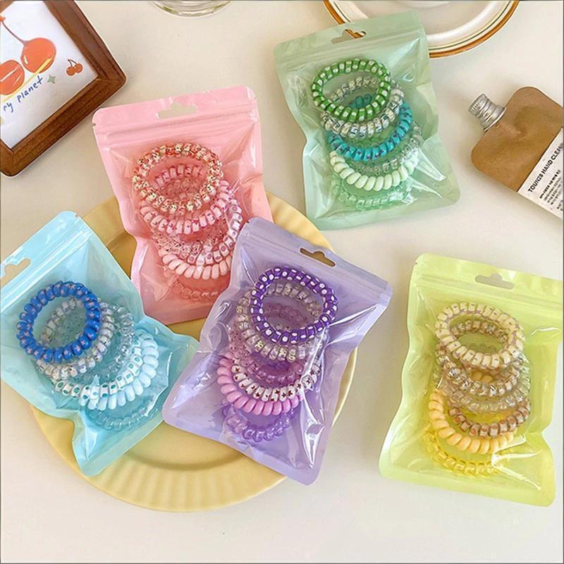 JoyTray ที่คาดผม แบบยืดหยุ่นสูง (สไตล์เกาหลี) - พร้อมถุงบรรจุภัณฑ์ 6 ชิ้น สำหรับสุภาพสตรี