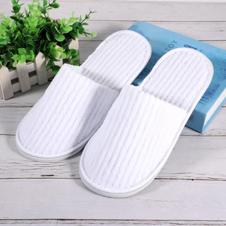 COD สลิปเปอร์ Slipper สีสดใส รองเท้าลำลอง รองเท้ารับแขก ใส่ในบ้าน ออฟฟิศ โรงแรม หุ้มปลายเท้า เนื้อผ้าดี นุ่ม ใส่สบาย