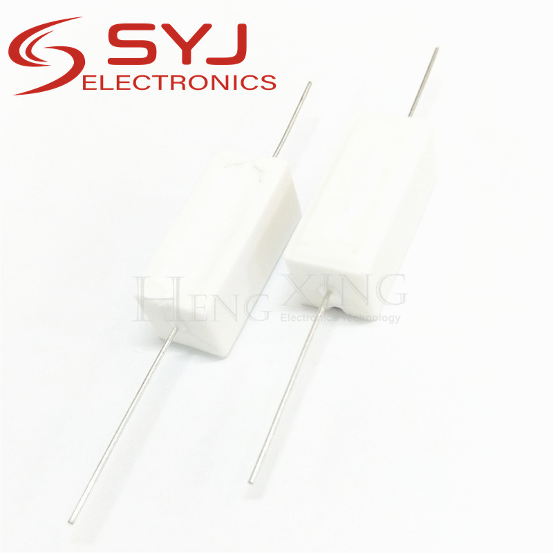 10 ชิ้น/ล็อต 10W ตัวต้านทานซีเมนต์ 1 2 5 8 โอห์ม 1R 2R 5R 8R