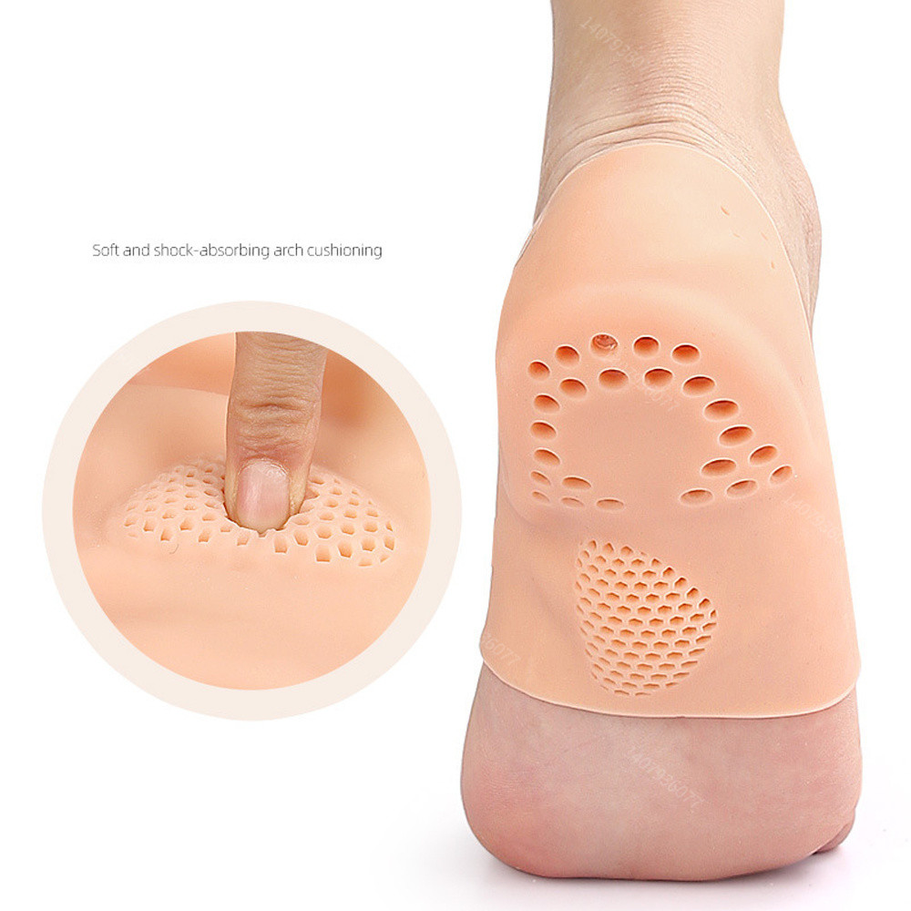 1 คู่ส้น Protectors ถ้วยสนับสนุนส่วนโค้งสําหรับ Plantar Fasciitis - สําหรับ Achilles Tendonitis แห้ง