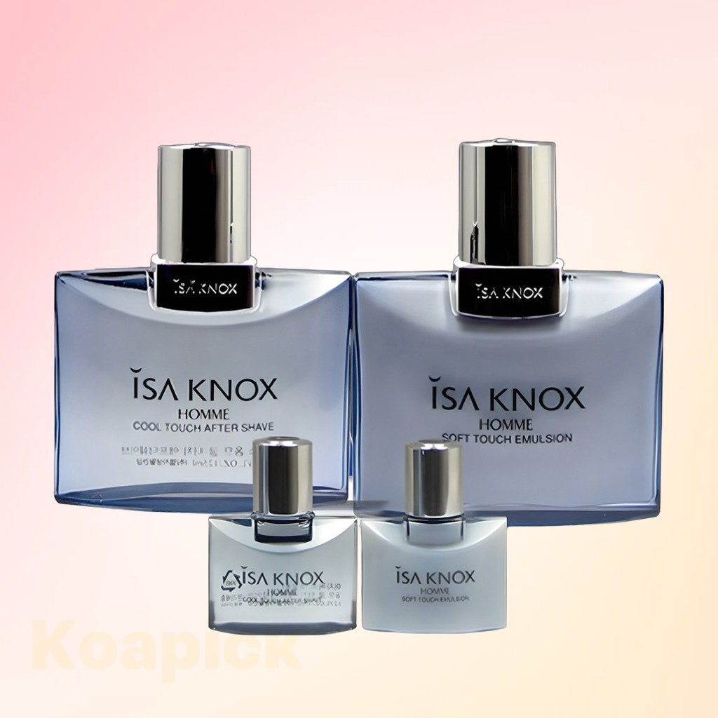 [Isa knox] Homme Cool Touch After Shave & Soft Touch Emulsion 125ml Set, 1set / Korean After Shave /