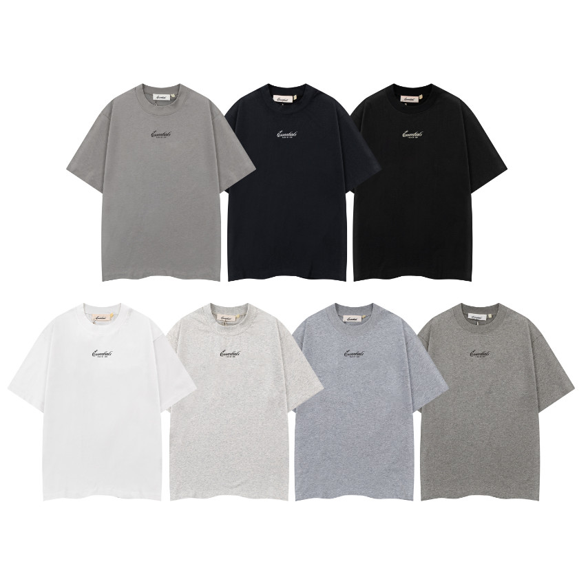 ❤️✨ 🆕 สูง ถนน ใหม่หลวมจดหมายพิมพ์ผ้าฝ้ายแท้ลําลองแขนสั้นเสื้อยืด