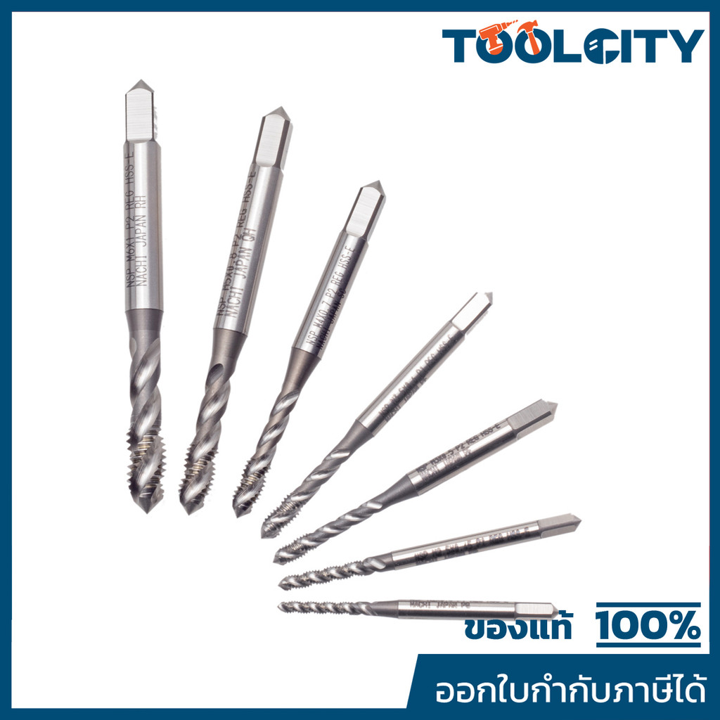 NACHI (นาชิ) L6900_M6.0X1.0 ดอกต๊าปเกลียวสีเงิน