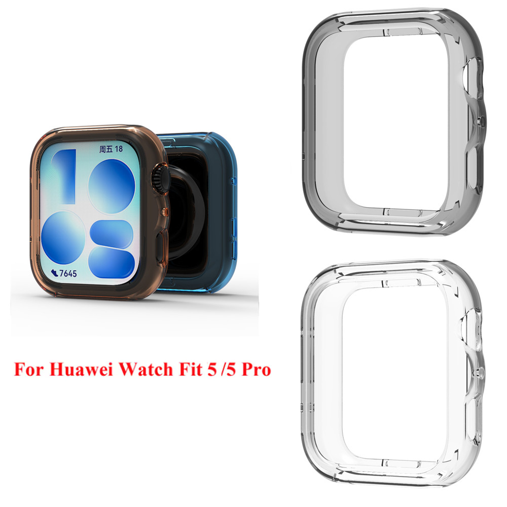 เคส TPU โปร่งใสปกป้องหน้าจอสําหรับ Huawei Watch Fit5 Fit 5pro
