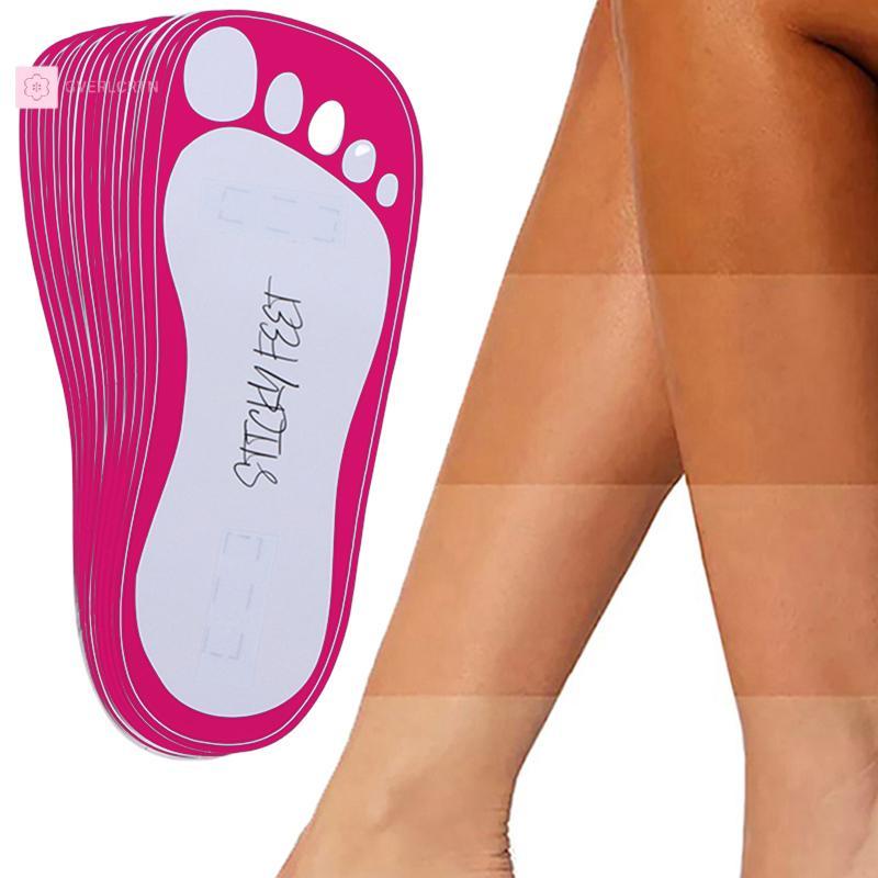 [GRL] 10 คู่ใหม่ EVA Tanning Feet Pads Protectors สําหรับ Sunless อุปกรณ์เสริมทิ้งลื่นรองเท้าชายหาดร