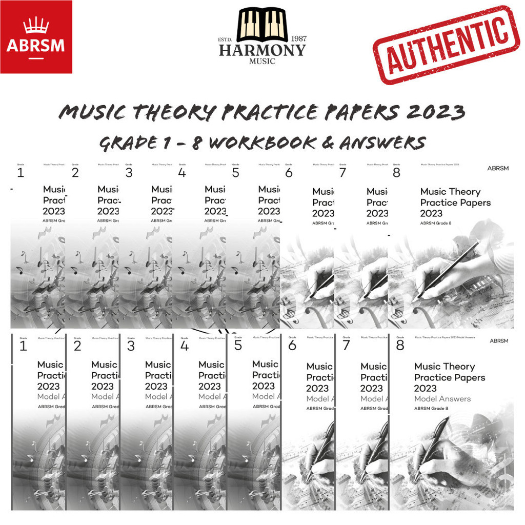 กระดาษฝึกซ้อมทฤษฎีเพลง ABRSM กระดาษทฤษฎี 2023 และคําตอบรุ่น