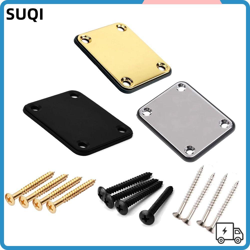 SUQI แผ่นคอกีตาร์ Silver Gold Guitar Bass ST