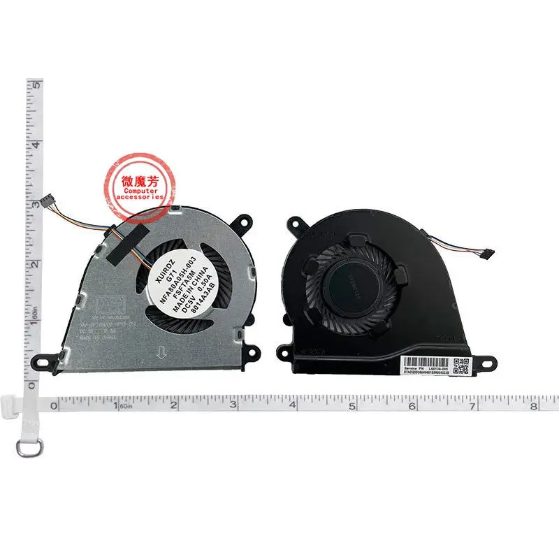 พัดลมระบายความร้อน CPU แล็ปท็อปใหม่สําหรับ HP 15-EF 15-DY 15S-EQ 15S-FQ 14DQ 14S-DQ TPN-Q242/Q221/Q2