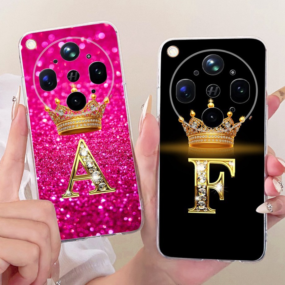 เคสโทรศัพท์สําหรับOppoค้นหาX9 Ultra CPH2841 PMA110 FindX9Ultraซิลิโคนปกหลังตัวอักษรเริ่มต้นรูปแบบแฟช