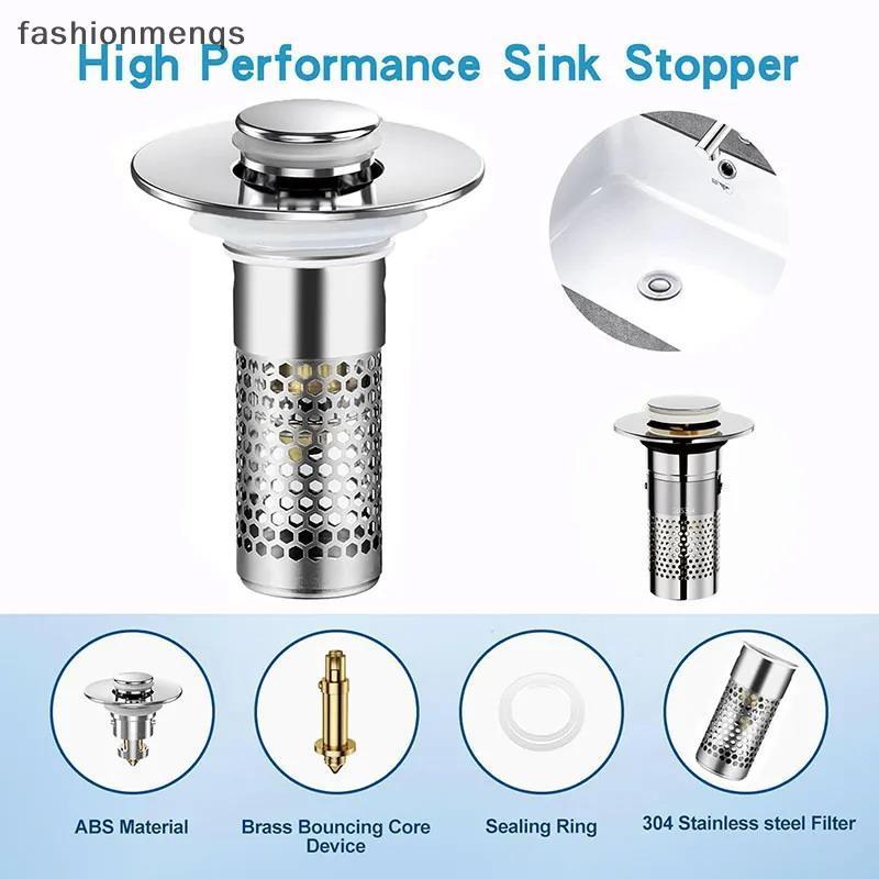 (GOOD) สแตนเลสกรองท่อระบายน้ําชั้น Robust Bouncing Core สําหรับอ่างล้างหน้า Anti Bloage Easy Clean (ใหม่)