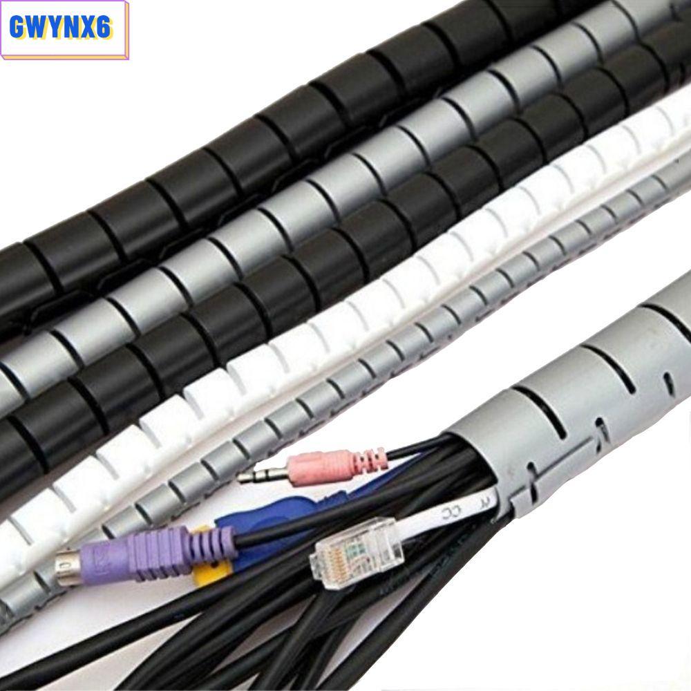 GWYNX6 Cable Organizer 2m 5m Cable Winder ยืดหยุ่น Tube Cord Protector