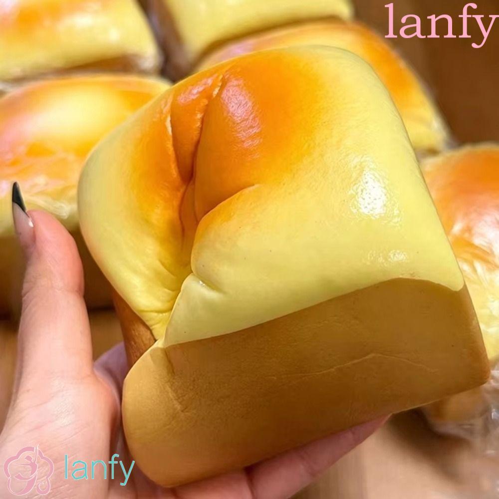LANFY ขนมปังปิ้งขนมปัง Squishy, การ์ตูนมือผ่อนคลาย Sensory Fidget Ball, Creative หนาหยิกช้า Rising ช้า Rebound ของเล่นของขวัญวันเกิด