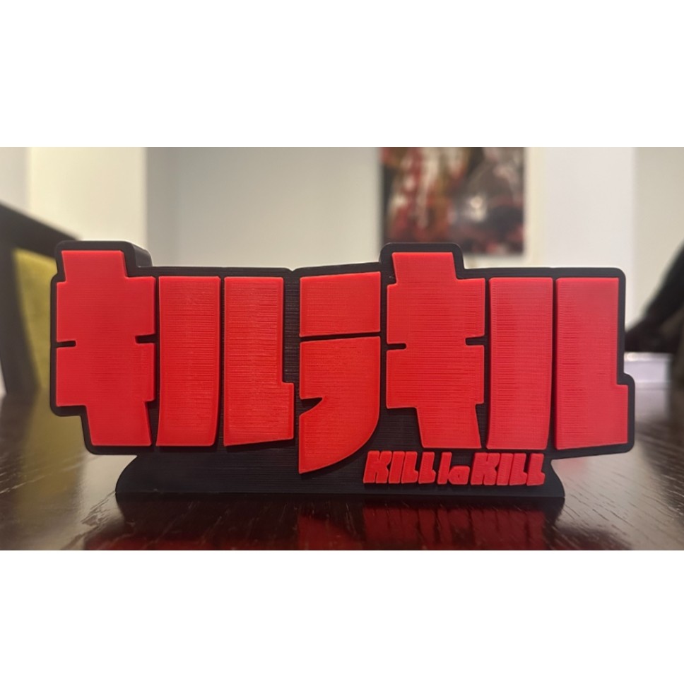 Kill la Kill โลโก้ 3D หรือแม่เหล็กติดตู้เย็น