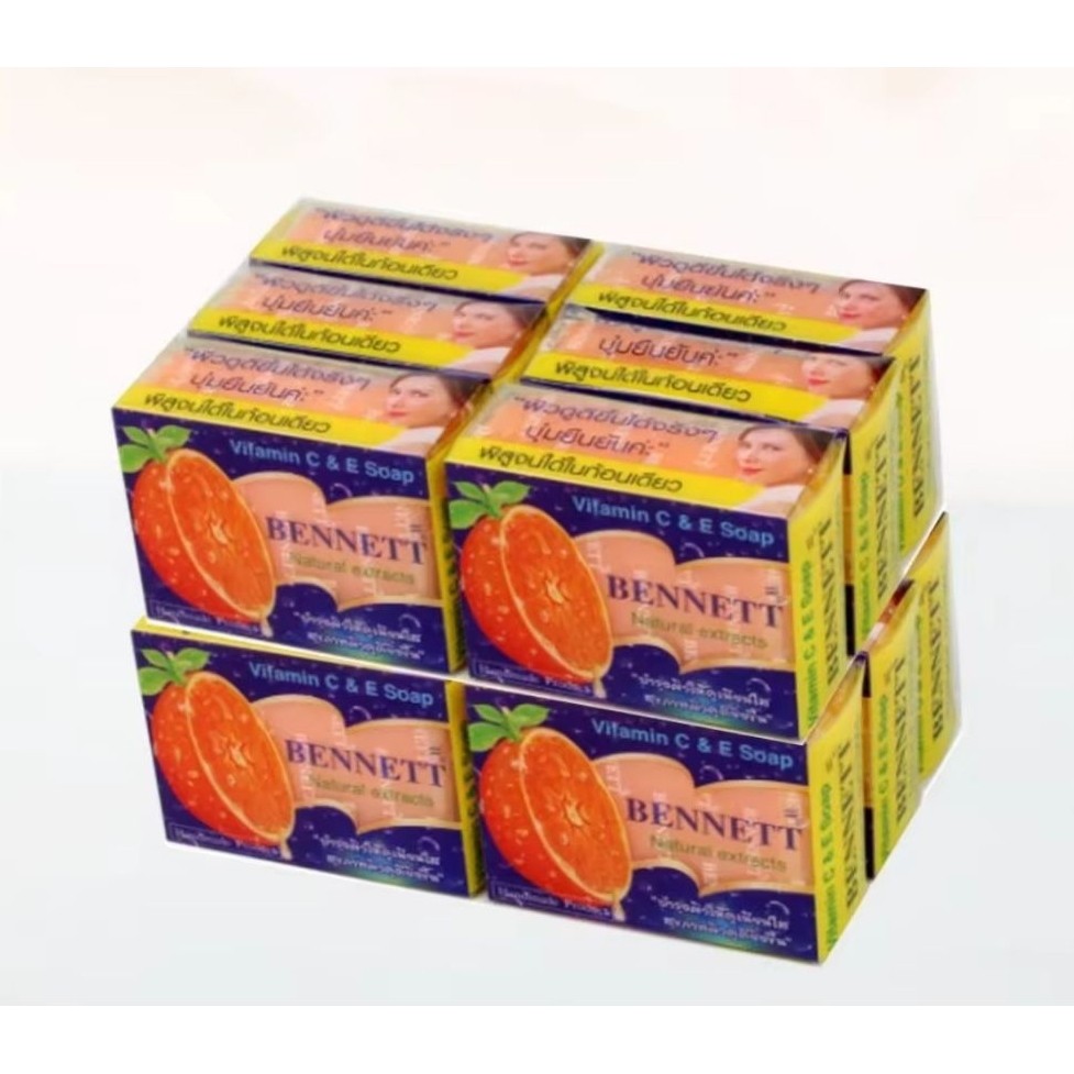 1ก้อน สบู่วิตามิน C&E Bennett 130g ผิวนุ่ม สดชื่นทุกวัน