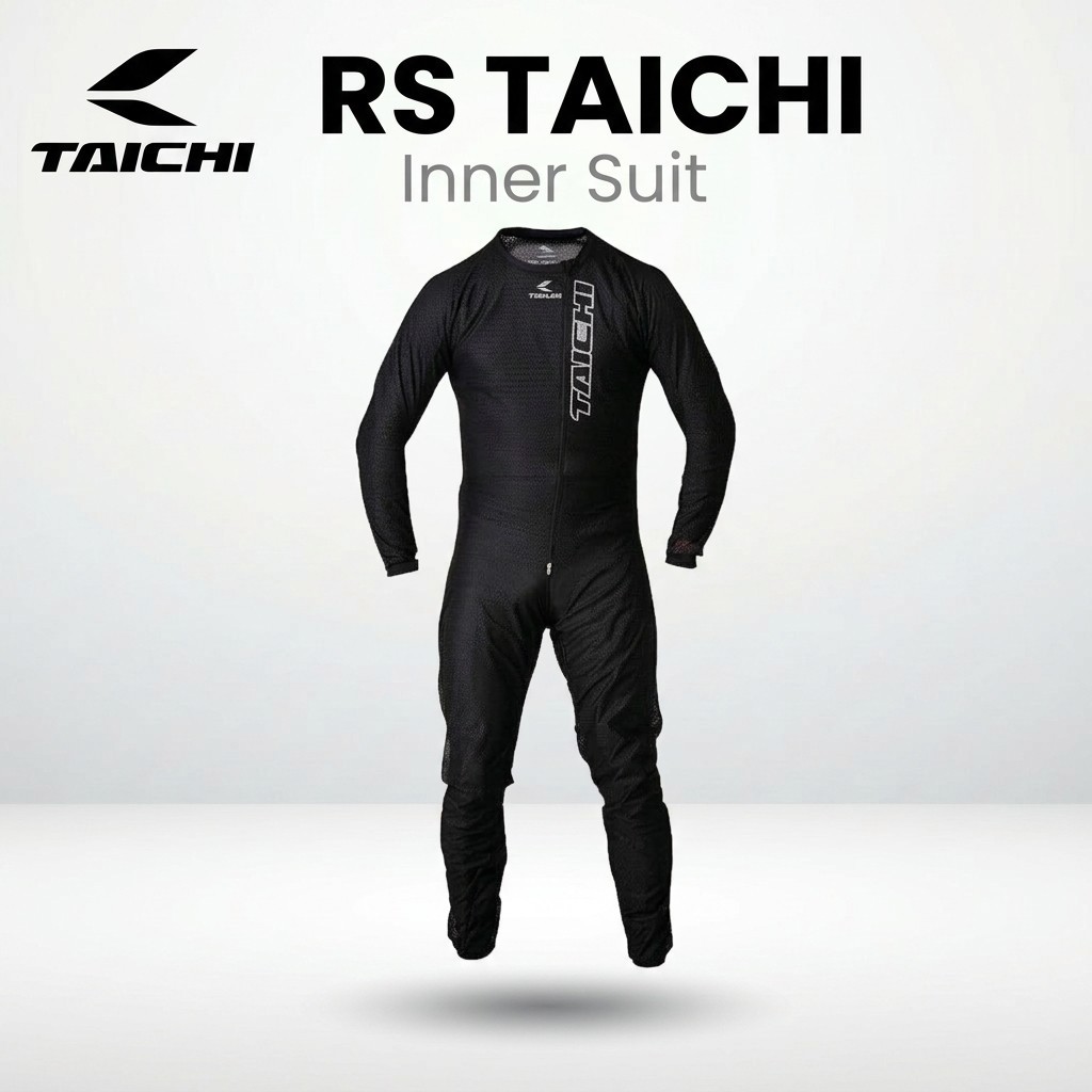 RS TAICHI NXU915 ชุดชั้นในนักบิด (Inner Suit) ระบายอากาศ แห้งเร็ว สีดำ | RS TAICHI Breathable Quick-