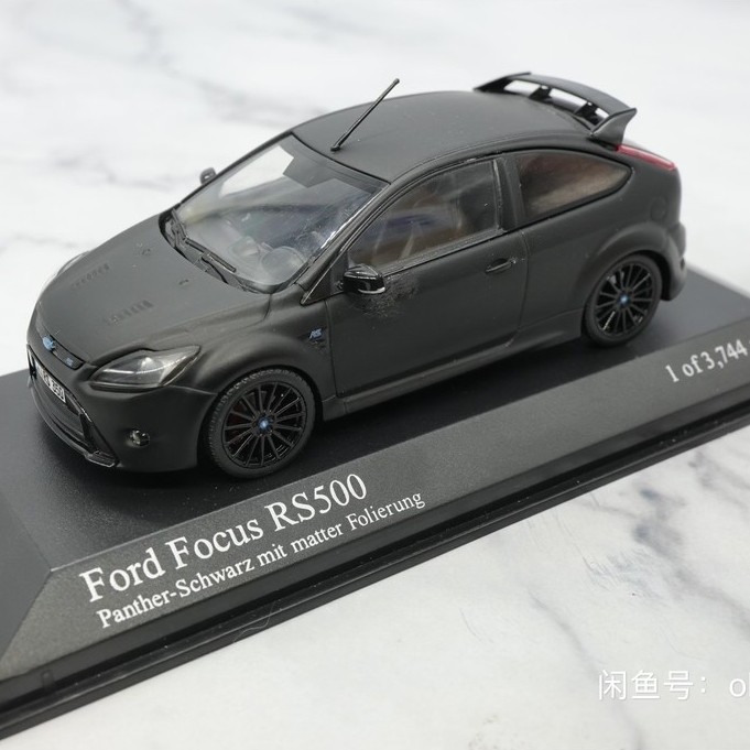 [Orphan] Mini Cut 1/43 Ford focus rs focus RS500 with Rubber Marks, Original Package, On Delivery Re