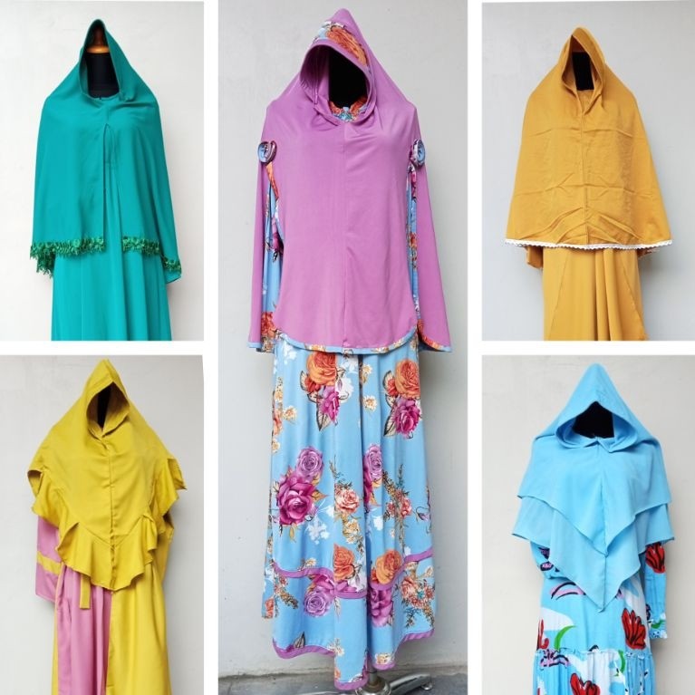 Gamis Set Hijab Syari Set Hijab Muslimic Womens Clothing NEW