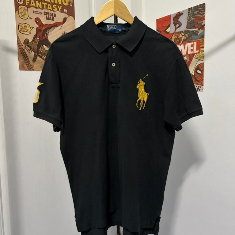 Ralph Lauren ดำม้าทอง SIZE:L42-44 💯
