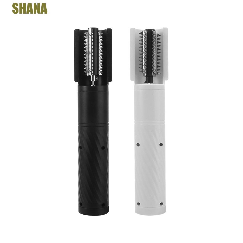 SHANA เครื่องขูดปลาไฟฟ้า, กันน้ํามือถือหมุนครัวเครื่องขูดมะพร้าว, ปลอดภัยปุ่มเดียวควบคุม Anti-splash แบบพกพามะพร้าว Shredder เครื่องมือตกปลา
