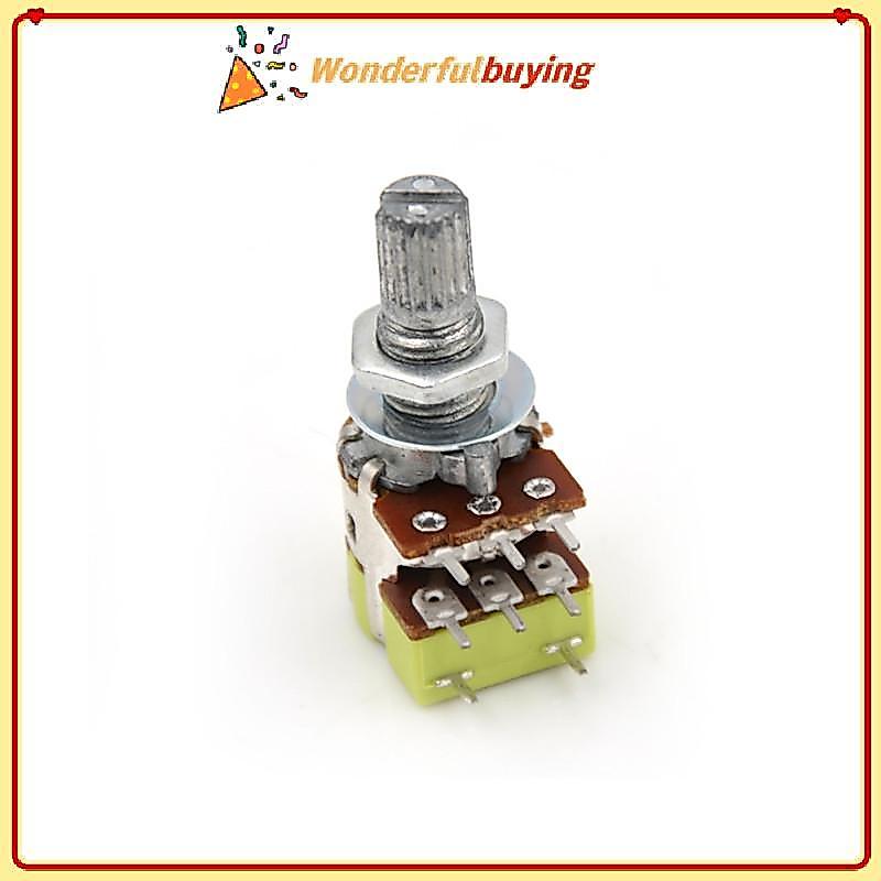 WBTH B50K 50K Ohm Dual Linear Taper Volume Control Switchesometer Switch Vary