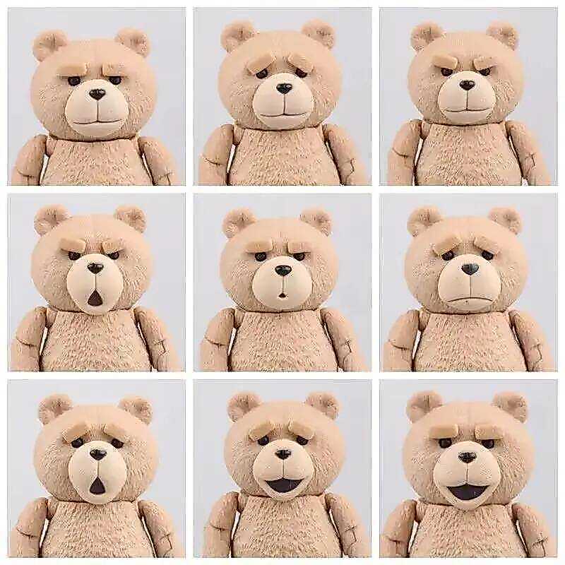 C Movie Ted 2 BJD Teddy Bear Action Figures Yamaguchi-Style Joint Movable GK Model Desop Ornament C