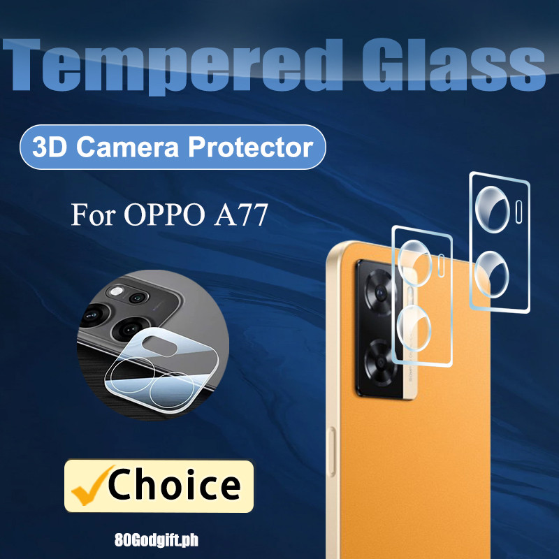 3Dกระจกนิรภัยเลนส์สําหรับOPPO A77 5G 4G Pro 9H 8Kแก้วกล้องฟิล์มสําหรับOPPO A77 A79 A77S A78 A80 A60 