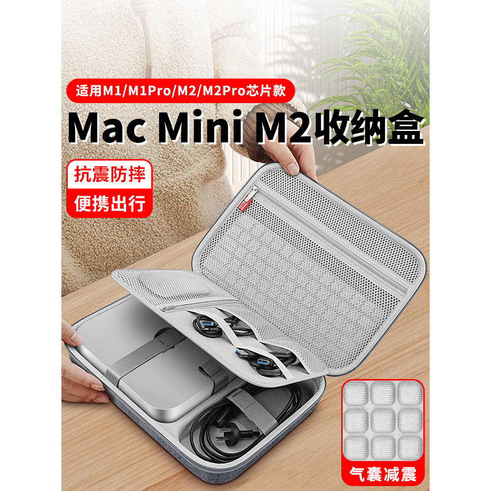 OLYSON เหมาะสําหรับ Apple MacMini M2 Pro กล่องเก็บ Apple M1/M4 Mini Max Host กระเป๋าเก็บคอมพิวเตอร์เ