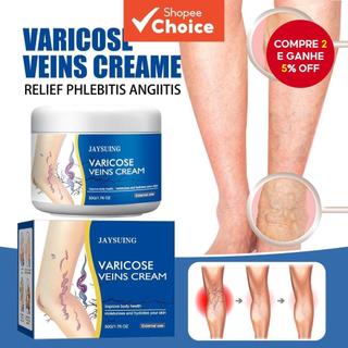  Creme para Varizes nas Pernas 50g, Creme Suavizante e Hidratante, Ajuda na Circulação e Pele com Aspecto Saudável,