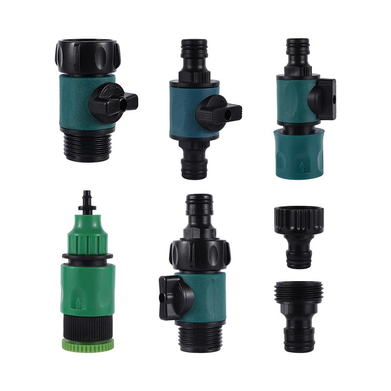 3/4" เกลียววาล์ว 16 มม.จุกนม Fitting Garden ท่อ Shutoff วาล์วท่อ Divter Tap Adapter สําหรับล้างรถรดน้ําสวน 1 ชิ้น