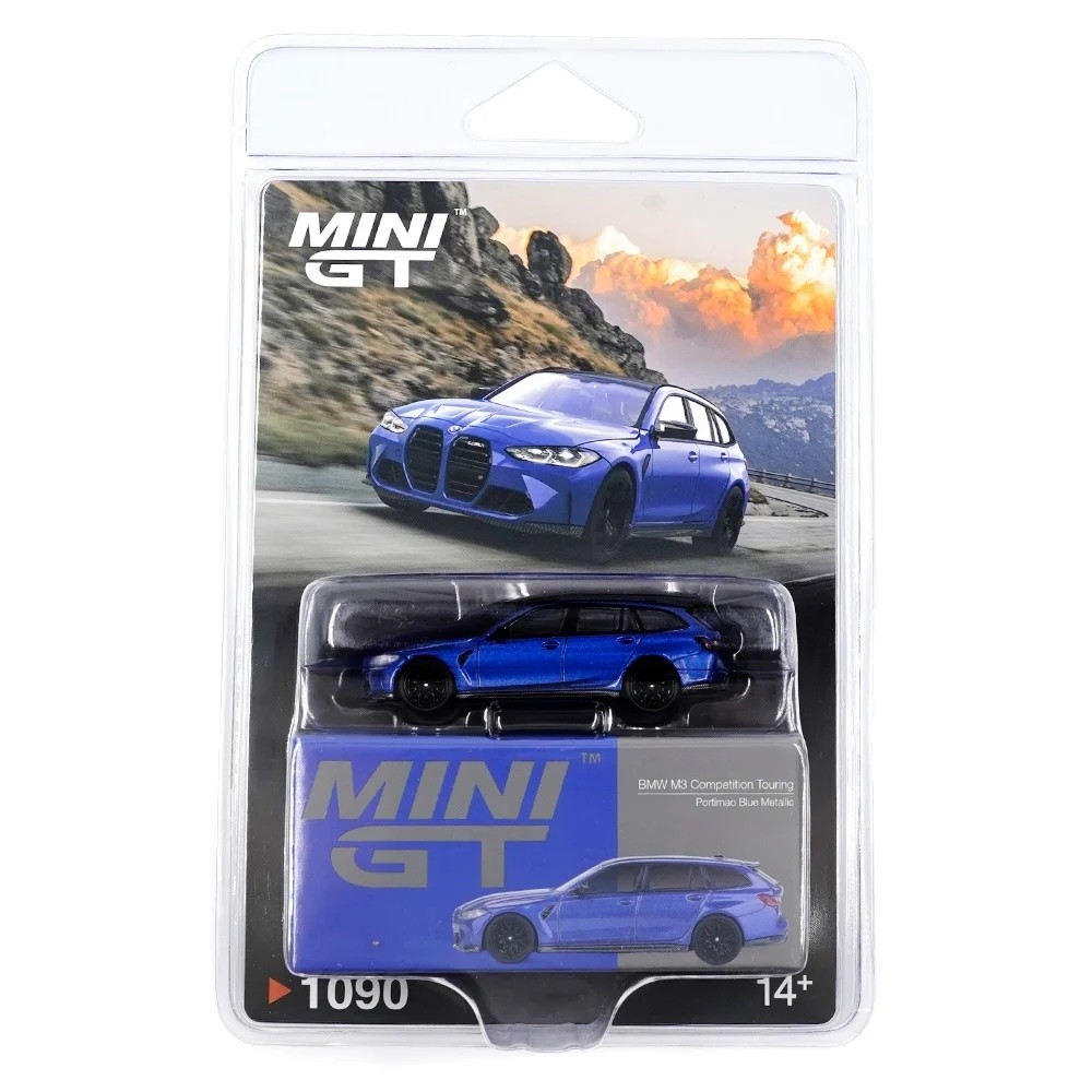MINI GT No.1090 BMW M3 Competition Touring Portimao Blue Metallic /Blister packaging MGT01090-BL
