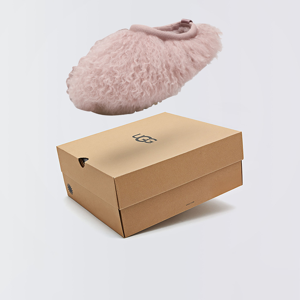 UGG Tazz Fluff Momma Womens Warm Furry Casual Slip-On Toe-Covered Cotton Shoes1179371