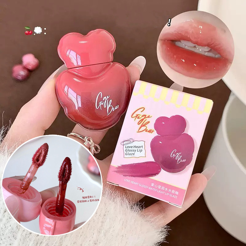 my-shop: ลิปกลอส เนื้อฉ่ำ น่ารัก สีสวย บางเบา ให้ความชุ่มชื้น ตินทนนาน-รูปทรงหัวใจน่ารักมากและจัดเก็บง่ายGX1373
