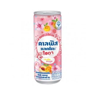 คาลพิสแลคโตะ โซดานมเปรี้ยวซากุระพีช Calpis Lacto Soda Peach 245ml.