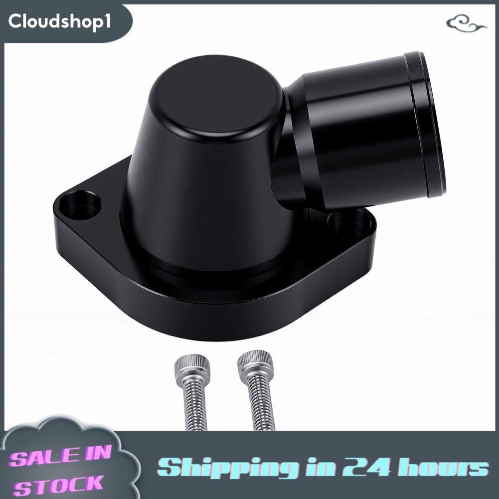 Cloudshop1 Cloudshop1 Luocute เทอร์โมสตัทแบบหมุนได้ 90 องศา 1.5 นิ้วสีดำ Billet อลูมิเนียมคอน้ำพร้อม