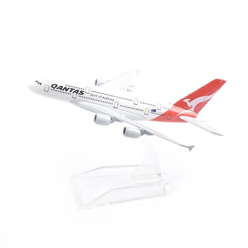 JASON TUTU 16 ซม.Cantas Airbus A380 เครื่องบินรุ่นโลหะ Diecast เครื่องบิน 1:400 โลหะ A380 เครื่องบิน
