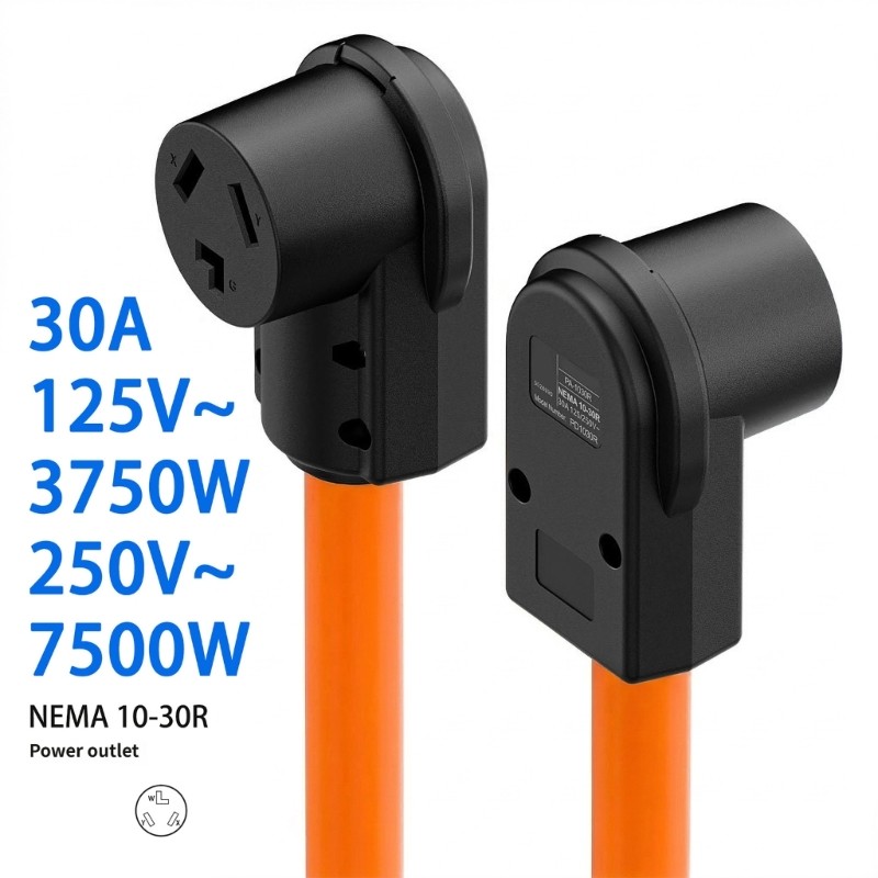 QJ NEMA 10-30R อะแดปเตอร์ไฟฟ้าเปลี่ยน 125V 250V ปลั๊กอุตสาหกรรมอะแดปเตอร์
