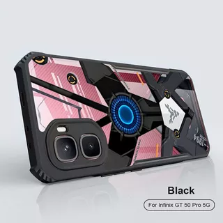 อะคริลิคเคสโทรศัพท์สําหรับ infinix GT 50 Pro กรณี infinix GT 30 20 10 Pro Plus 5G 5G + รูปแบบหรูหรา Ultrathin กรอบสีดํา Tough ScratchProof ฝาครอบป้องกัน D01-03